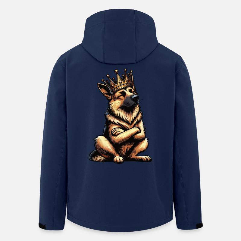 Deutscher Schäferhund Schäferhunde Schäferhunde - Recycelte Männer Softshell-Jacke von Stanley/Stella - Navy