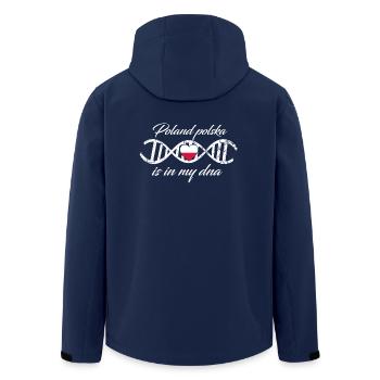 love my dna dns land country Poland polska poland - Recycelte Männer Softshell-Jacke von Stanley/Stella - Navy - Hinten - AI Model Male 185 light (185cm)
