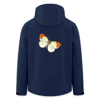 Butterfly - Recycelte Männer Softshell-Jacke von Stanley/Stella - Navy - Hinten - AI Model Male 185 light (185cm)