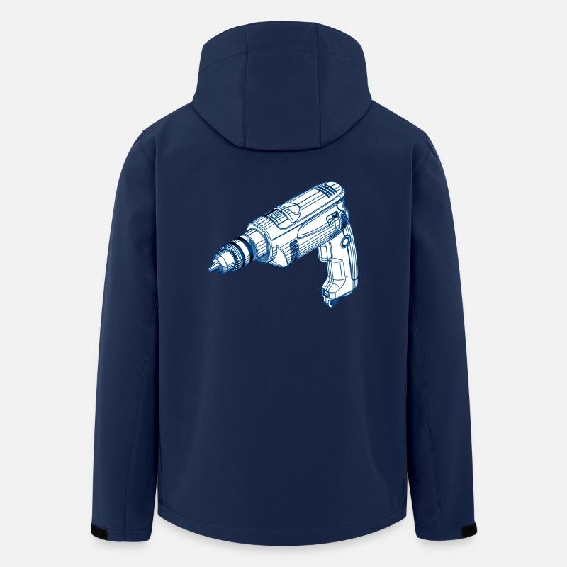 Bohrmaschine - Recycelte Männer Softshell-Jacke von Stanley/Stella - Navy