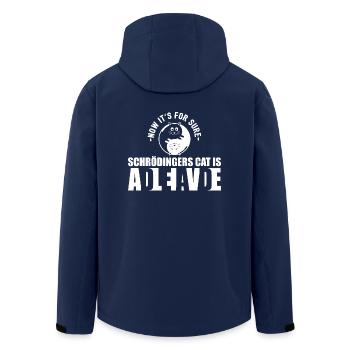 Schrodingers Katze Dead Alive Nerd Geschenk - Recycelte Männer Softshell-Jacke von Stanley/Stella - Navy - Hinten - AI Model Male 185 light (185cm)