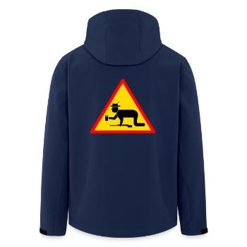 chasse de chasse jaeger chasse de chasse chasseur - Veste softshell homme en polyester recyclé Stanley/Stella - marine - Dos - AI Model Male 185 light (185cm)
