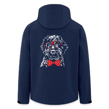 Sweet LAGOTTO ROMAGNOLO Young Wilsigns dog dogs - Men’s Recycled Softshell Jacket by Stanley/Stella - navy - Back - AI Model Male 185 light (185cm)