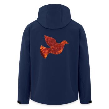Pigeon rouge - Veste softshell homme en polyester recyclé Stanley/Stella - marine - Dos - AI Model Male 185 light (185cm)
