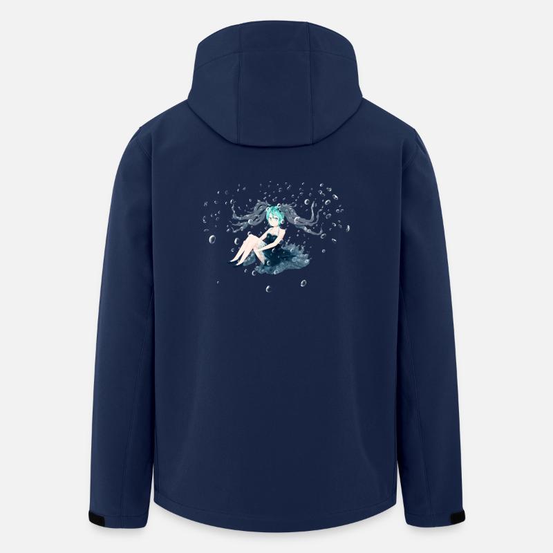 Eau Miku OC - Veste softshell homme en polyester recyclé Stanley/Stella - marine