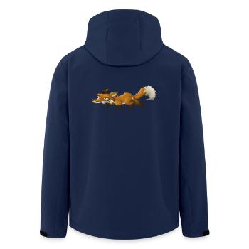 Fuchs - Recycelte Männer Softshell-Jacke von Stanley/Stella - Navy - Hinten - AI Model Male 185 light (185cm)
