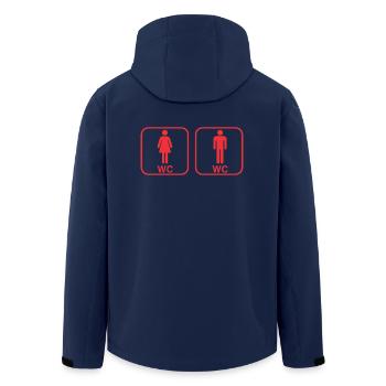 toilettes - Veste softshell homme en polyester recyclé Stanley/Stella - marine - Dos - AI Model Male 185 light (185cm)