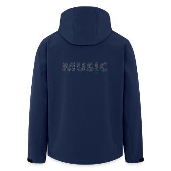 musique - Veste softshell homme en polyester recyclé Stanley/Stella - marine - Dos - AI Model Male 185 light (185cm)