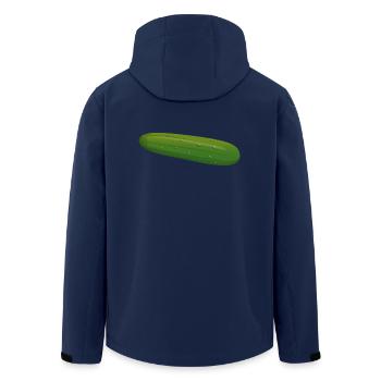 Gurke Zuccini Zucchini Zuchini Spreewald Geschenk - Recycelte Männer Softshell-Jacke von Stanley/Stella - Navy - Hinten - AI Model Male 185 light (185cm)