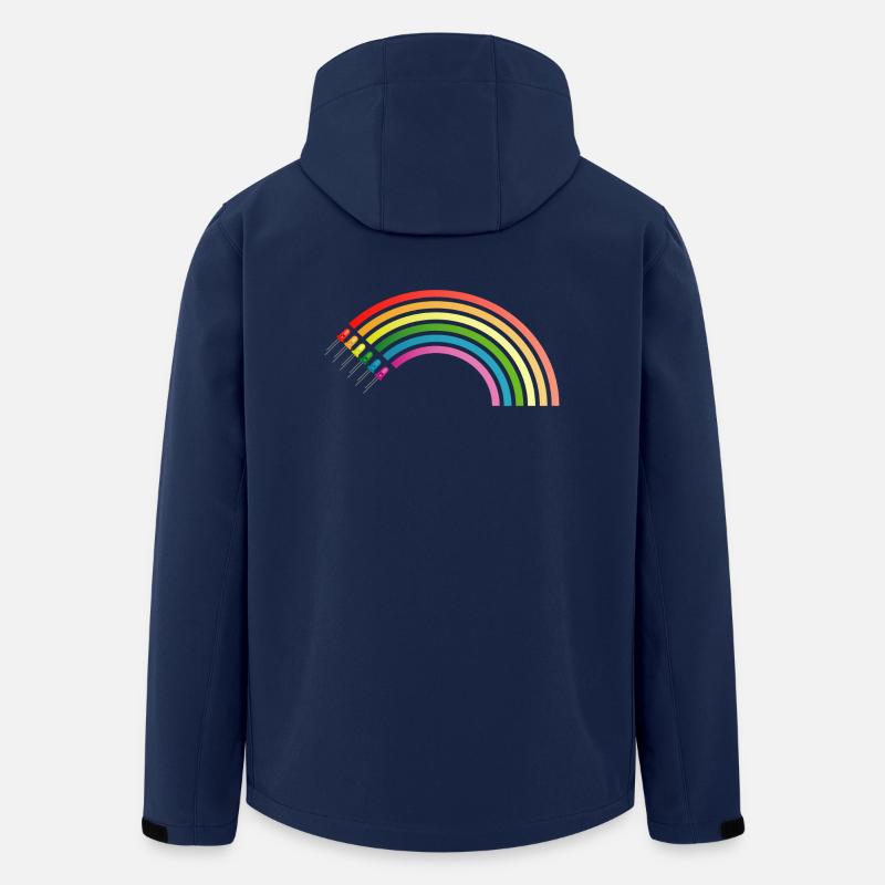 Arc-en-ciel - Veste softshell homme en polyester recyclé Stanley/Stella - marine