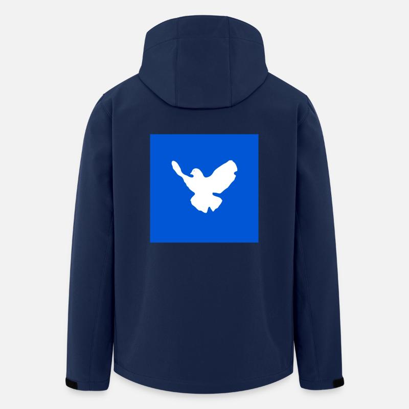 Friedenstaube - Recycelte Männer Softshell-Jacke von Stanley/Stella - Navy