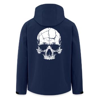 Totenkopf Skull Schädel - Recycelte Männer Softshell-Jacke von Stanley/Stella - Navy - Hinten - AI Model Male 185 light (185cm)