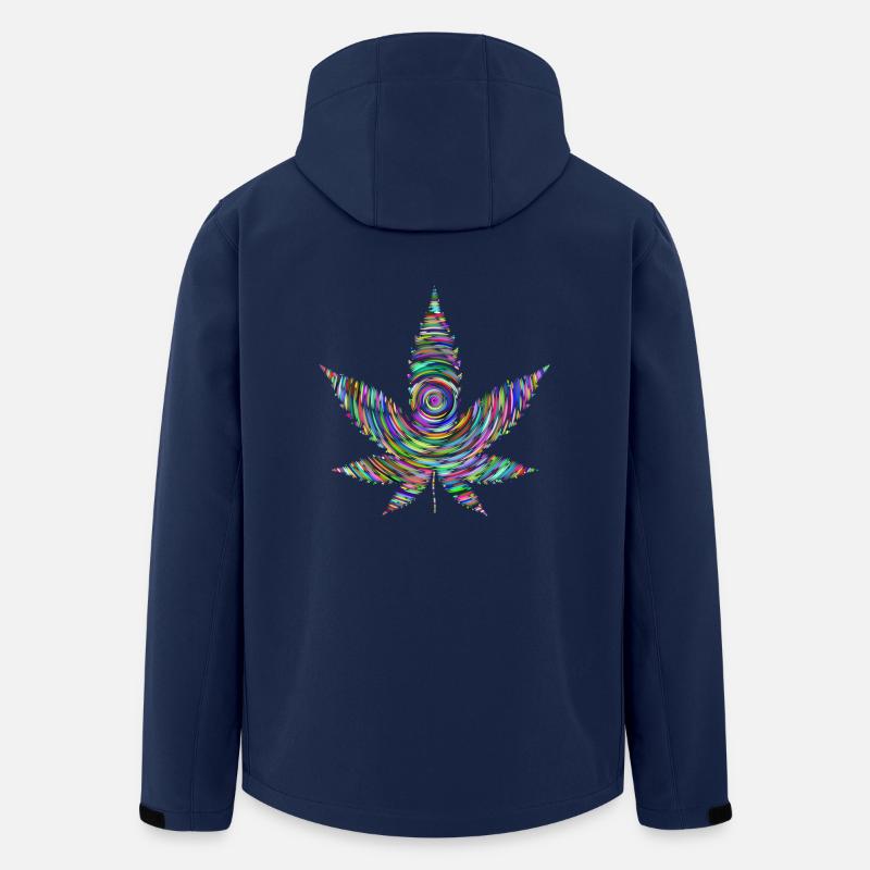 weed - Recycelte Männer Softshell-Jacke von Stanley/Stella - Navy