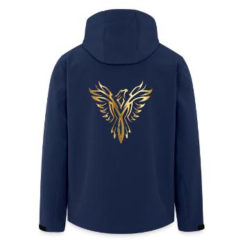 Phoenix Gold - Recycelte Männer Softshell-Jacke von Stanley/Stella - Navy - Hinten - AI Model Male 185 light (185cm)