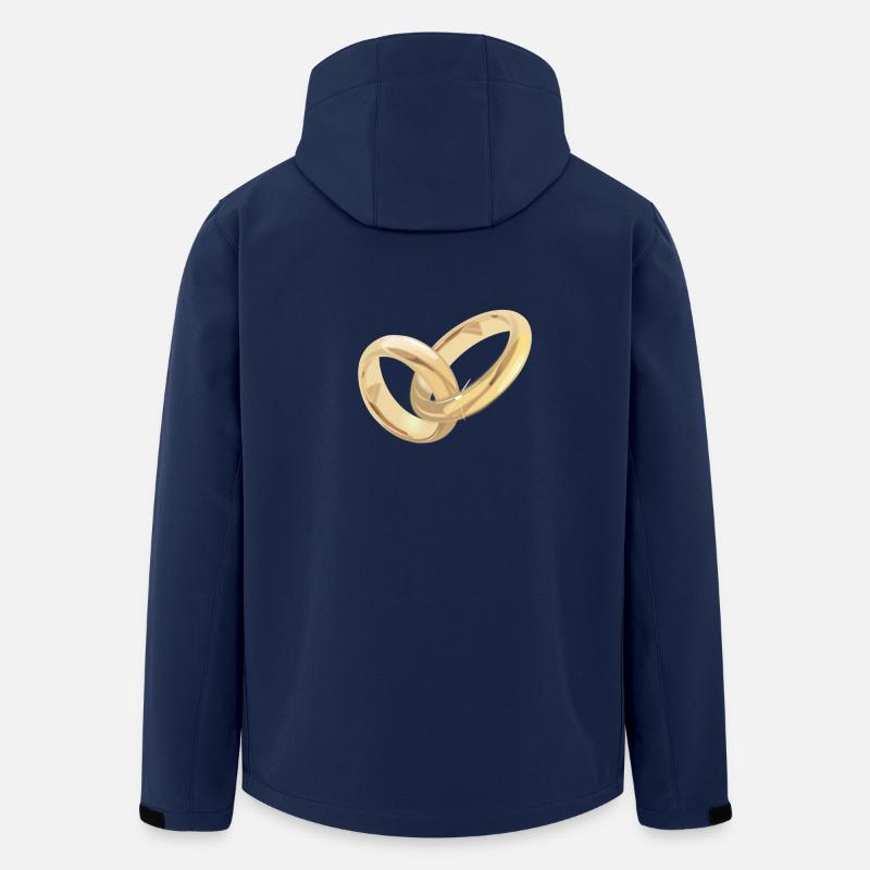 The golden wedding ring - Men’s Recycled Softshell Jacket by Stanley/Stella - navy