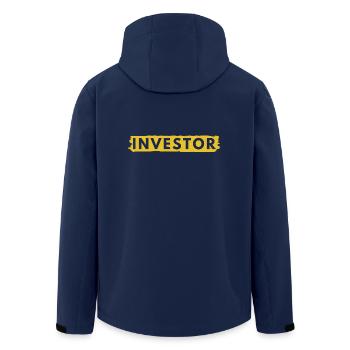 Investor - Aktien Börse Dividende - Recycelte Männer Softshell-Jacke von Stanley/Stella - Navy - Hinten - AI Model Male 185 light (185cm)