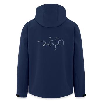 Drogue de la cocaïne - Veste softshell homme en polyester recyclé Stanley/Stella - marine - Dos - AI Model Male 185 light (185cm)