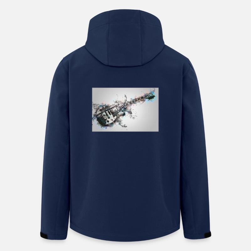 Electro Guitar - Men’s Recycled Softshell Jacket by Stanley/Stella - navy