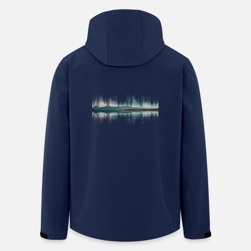 Audio Neuseeland Musik Geschenk - Recycelte Männer Softshell-Jacke von Stanley/Stella - Navy
