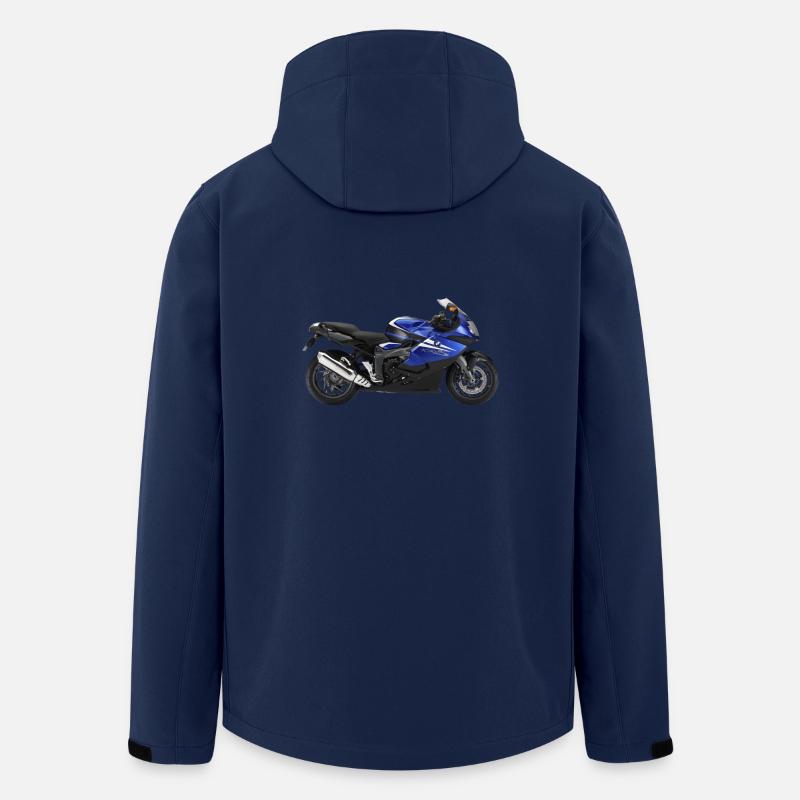 Motorrad - Recycelte Männer Softshell-Jacke Discoverer von Stanley/Stella - Navy