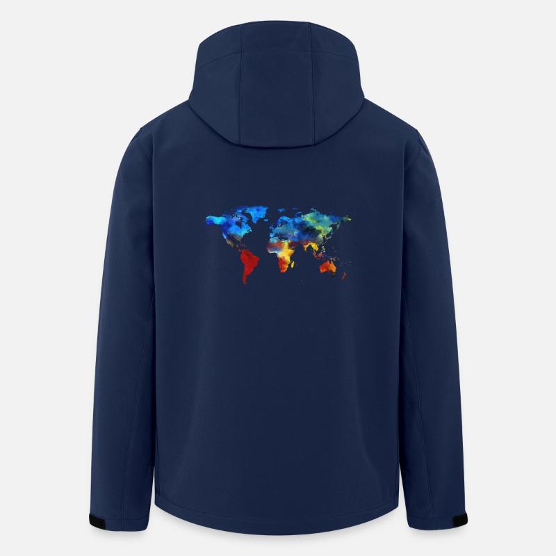 Farbenfrohe Welt! - Recycelte Männer Softshell-Jacke von Stanley/Stella - Navy