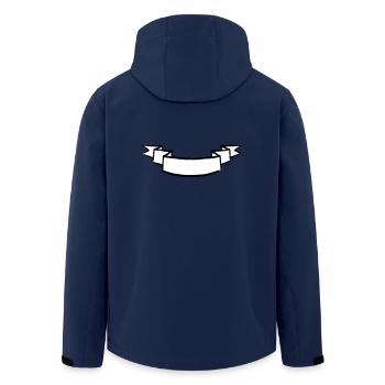bannière pliée - Veste softshell homme en polyester recyclé Stanley/Stella - marine - Dos - AI Model Male 185 light (185cm)