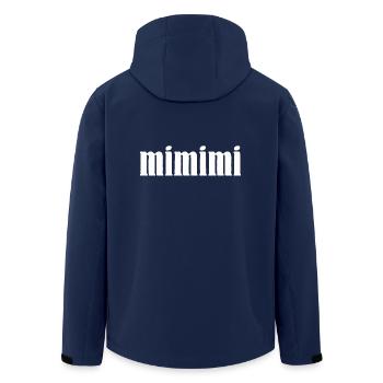 mimimi - Recycelte Männer Softshell-Jacke von Stanley/Stella - Navy - Hinten - AI Model Male 185 light (185cm)