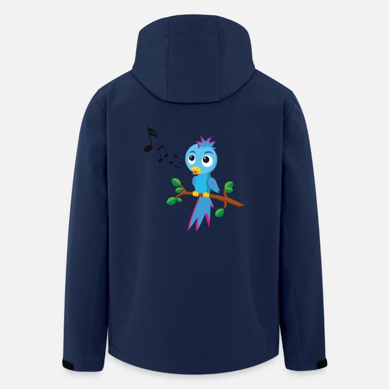 Petit oiseau chante / chante oiseau - Veste softshell homme en polyester recyclé Stanley/Stella - marine