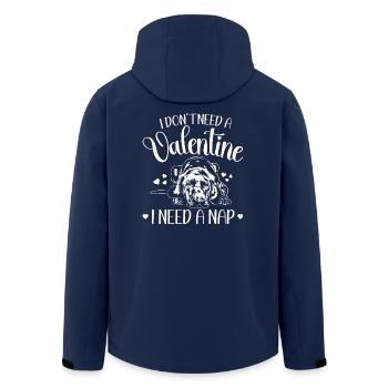 Magyar Vizsla Valentinstag Hunde Hund Wilsigns - Recycelte Männer Softshell-Jacke von Stanley/Stella - Navy - Hinten - AI Model Male 185 light (185cm)