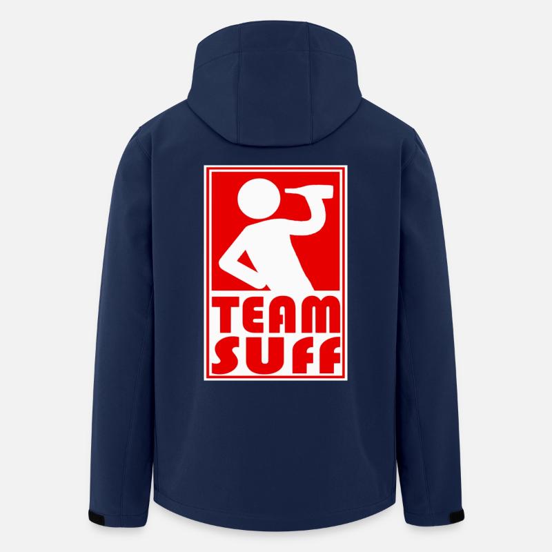 TEAM SUFF - Recycelte Männer Softshell-Jacke von Stanley/Stella - Navy