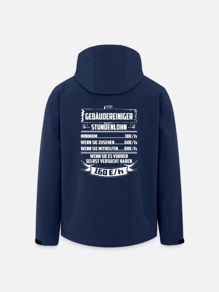 Gebäudereiniger Stundenlohn - Recycelte Männer Softshell-Jacke von Stanley/Stella - Navy