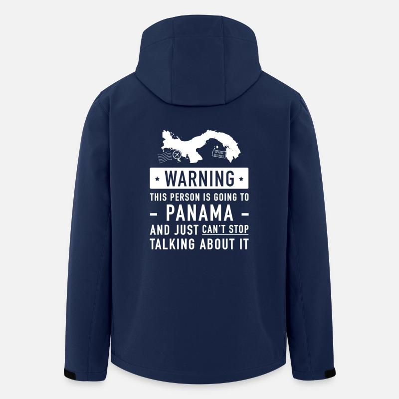 Original Panama Urlaub Geschenk - Recycelte Männer Softshell-Jacke von Stanley/Stella - Navy