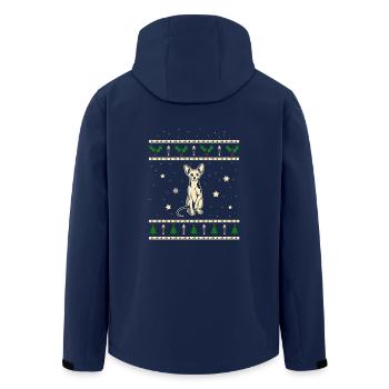 Sphynx Weihnachtsgeschenk - Recycelte Männer Softshell-Jacke von Stanley/Stella - Navy - Hinten - AI Model Male 185 light (185cm)