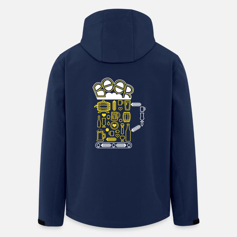 Bier Bier Craft Bier - Recycelte Männer Softshell-Jacke von Stanley/Stella - Navy