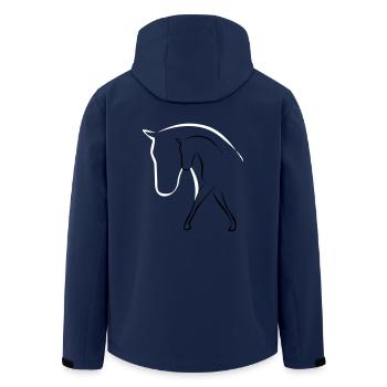 Chevaux - Veste softshell homme en polyester recyclé Stanley/Stella - marine - Dos - AI Model Male 185 light (185cm)