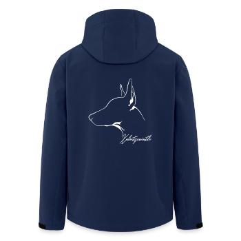 XOLOITZCUINTLI Xolo Hund Hunde Nackthund Wilsigns - Recycelte Männer Softshell-Jacke von Stanley/Stella - Navy - Hinten - AI Model Male 185 light (185cm)