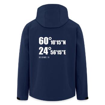 Helsinki - Veste softshell homme en polyester recyclé Stanley/Stella - marine - Dos - AI Model Male 185 light (185cm)