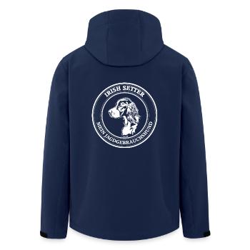 Irish Setter Jagdgebrauchshund Jagdhund Wilsigns - Recycelte Männer Softshell-Jacke von Stanley/Stella - Navy - Hinten - AI Model Male 185 light (185cm)