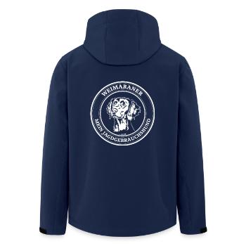 Weimaraner Jagdgebrauchshund Jagdhunde Wilsigns - Recycelte Männer Softshell-Jacke von Stanley/Stella - Navy - Hinten - AI Model Male 185 light (185cm)