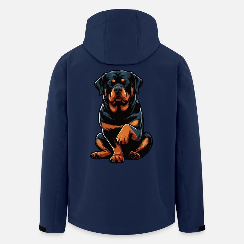 Rottweiler Propriétaire de Rottweiler Lovers - Veste softshell homme en polyester recyclé Stanley/Stella - marine