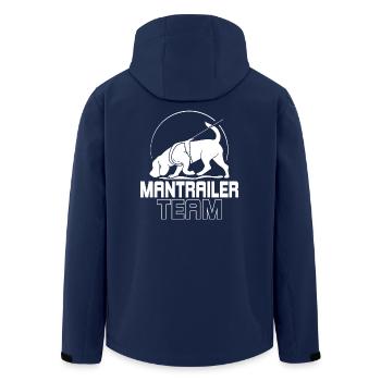 MANTRAILER TEAM Dog Sports Search Dogs Dog Dog - Men’s Recycled Softshell Jacket by Stanley/Stella - navy - Back - AI Model Male 185 light (185cm)