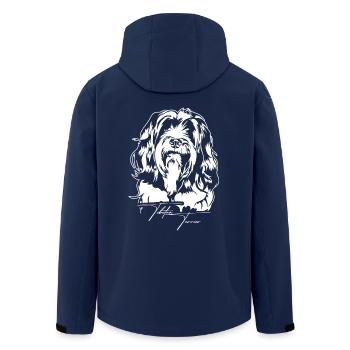 Tibetan Terrier Portrait Chien Portrait Wilsigns - Veste softshell homme en polyester recyclé Stanley/Stella - marine - Dos - AI Model Male 185 light (185cm)