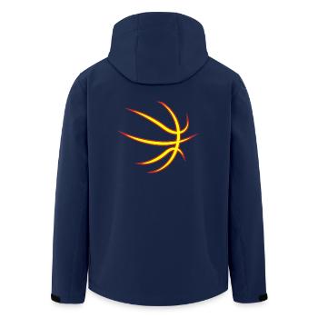 Basketball! BBall! Streetball! NBA! - Men’s Recycled Softshell Jacket by Stanley/Stella - navy - Back - AI Model Male 185 light (185cm)