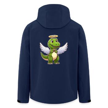 Süßer Dino Trex Engel Cartoon Dinosaurier Flügel - Recycelte Männer Softshell-Jacke von Stanley/Stella - Navy - Hinten - AI Model Male 185 light (185cm)