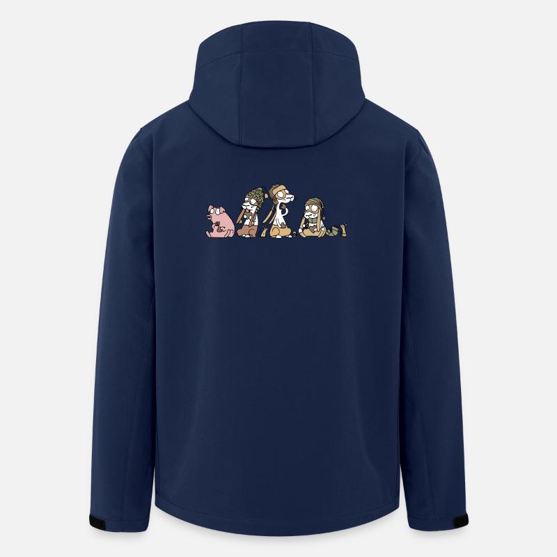 Pepparkakor - Recycelte Männer Softshell-Jacke von Stanley/Stella - Navy