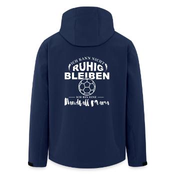 Handball Shirt-Stay calm - Men’s Recycled Softshell Jacket by Stanley/Stella - navy - Back - AI Model Male 185 light (185cm)