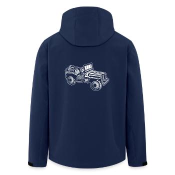 Geländewagen / Jeep SUV 01_weiß - Recycelte Männer Softshell-Jacke von Stanley/Stella - Navy - Hinten - AI Model Male 185 light (185cm)