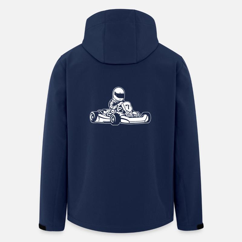 Go-Kart / Go-Cart 01_white - Men’s Recycled Softshell Jacket by Stanley/Stella - navy