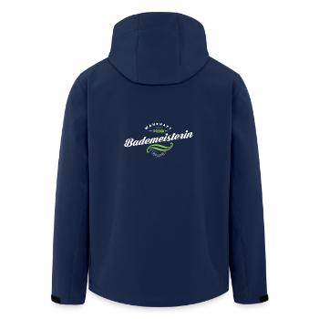 Bademeisterin Beruf Job Geschenk Geschenkidee - Recycelte Männer Softshell-Jacke von Stanley/Stella - Navy - Hinten - AI Model Male 185 light (185cm)