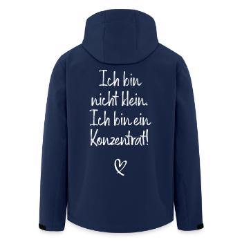 Ich Bin Nicht Klein Ich Bin Ein Konzentrat Beste - Recycelte Männer Softshell-Jacke von Stanley/Stella - Navy - Hinten - AI Model Male 185 light (185cm)